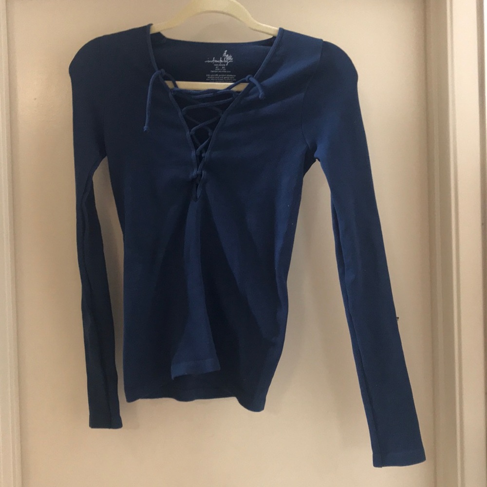 Free People tie-up top